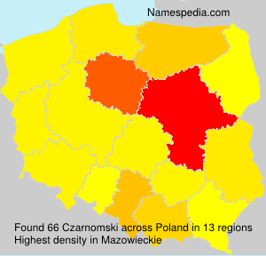 Surname Czarnomski in Poland Surname Czarnomski in Poland