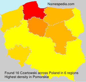Surname Czartowski in Poland Surname Czartowski in Poland
