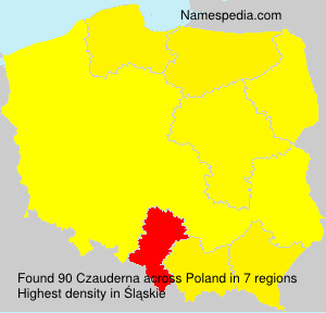 Surname Czauderna in Poland Surname Czauderna in Poland