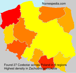 Surname Czebotar in Poland Surname Czebotar in Poland