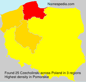 Surname Czecholinski in Poland Surname Czecholinski in Poland