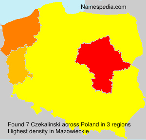 Surname Czekalinski in Poland Surname Czekalinski in Poland