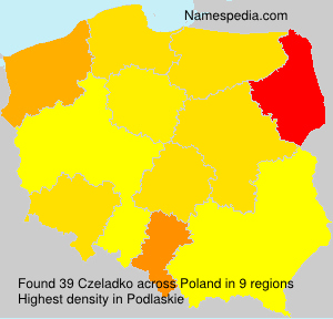 Surname Czeladko in Poland Surname Czeladko in Poland