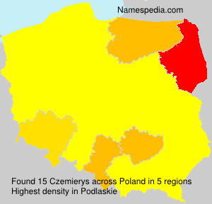 Surname Czemierys in Poland Surname Czemierys in Poland