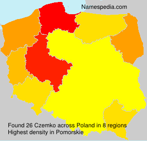 Surname Czemko in Poland Surname Czemko in Poland