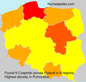 Surname Czepirski in Poland Surname Czepirski in Poland