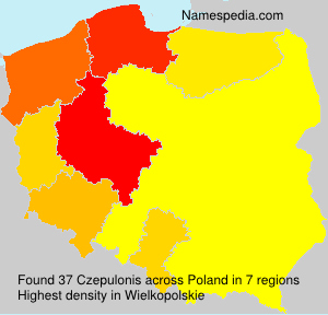 Surname Czepulonis in Poland Surname Czepulonis in Poland