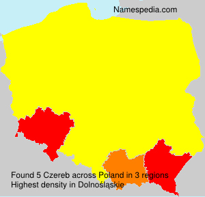 Surname Czereb in Poland Surname Czereb in Poland