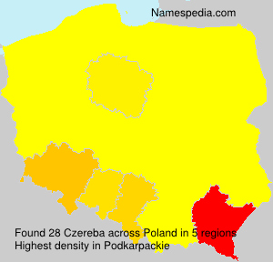 Surname Czereba in Poland Surname Czereba in Poland