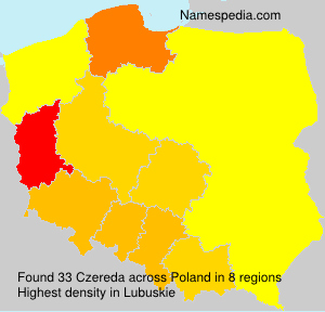 Surname Czereda in Poland Surname Czereda in Poland