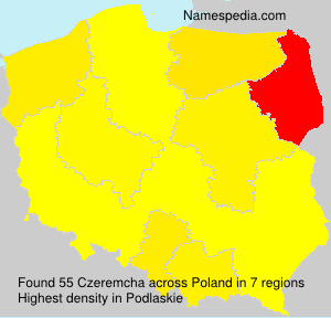 Surname Czeremcha in Poland Surname Czeremcha in Poland