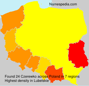 Surname Czerewko in Poland Surname Czerewko in Poland