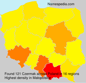Surname Czermak in Poland Surname Czermak in Poland