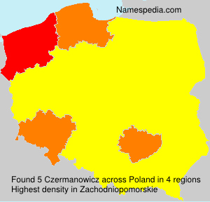Surname Czermanowicz in Poland Surname Czermanowicz in Poland