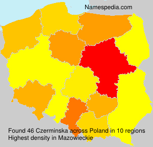 Surname Czerminska in Poland Surname Czerminska in Poland