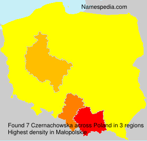 Surname Czernachowska in Poland Surname Czernachowska in Poland