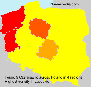 Surname Czerniawko in Poland Surname Czerniawko in Poland