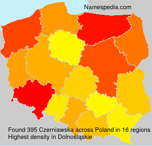 Surname Czerniawska in Poland Surname Czerniawska in Poland