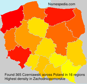 Surname Czerniawski in Poland Surname Czerniawski in Poland