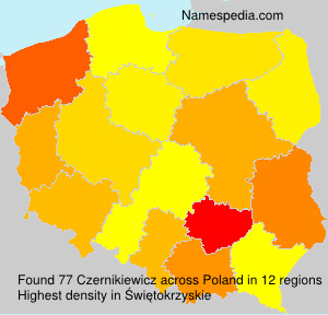 Surname Czernikiewicz in Poland Surname Czernikiewicz in Poland