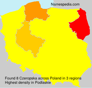 Surname Czeropska in Poland Surname Czeropska in Poland