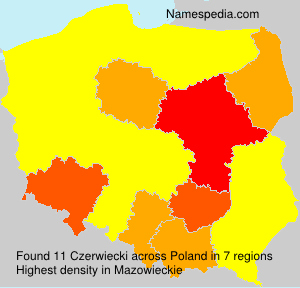 Surname Czerwiecki in Poland Surname Czerwiecki in Poland
