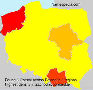 Surname Czesyk in Poland Surname Czesyk in Poland