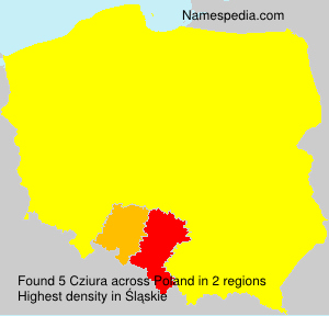 Surname Cziura in Poland