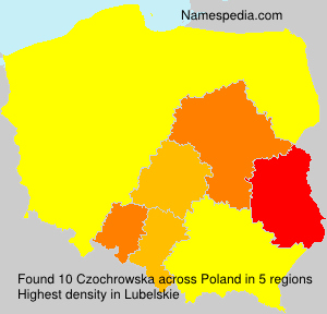 Surname Czochrowska in Poland Surname Czochrowska in Poland