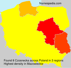 Surname Czosnecka in Poland Surname Czosnecka in Poland