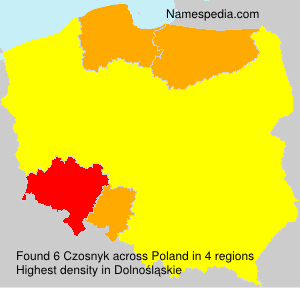 Surname Czosnyk in Poland Surname Czosnyk in Poland