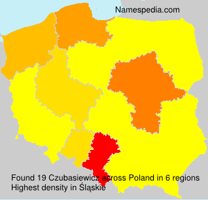 Surname Czubasiewicz in Poland Surname Czubasiewicz in Poland