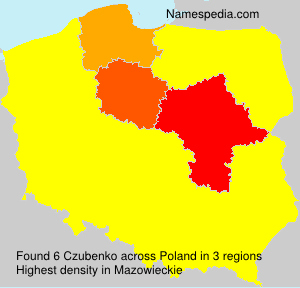 Surname Czubenko in Poland Surname Czubenko in Poland