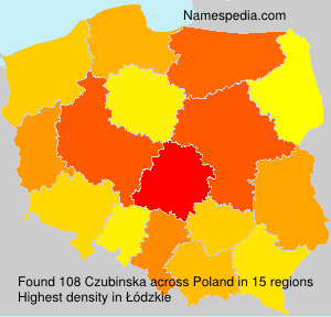 Surname Czubinska in Poland Surname Czubinska in Poland