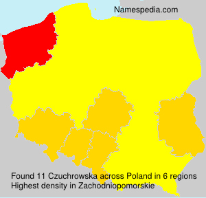 Surname Czuchrowska in Poland Surname Czuchrowska in Poland