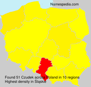 Surname Czudek in Poland Surname Czudek in Poland