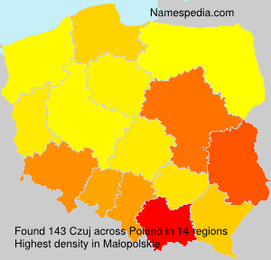 Surname Czuj in Poland Surname Czuj in Poland