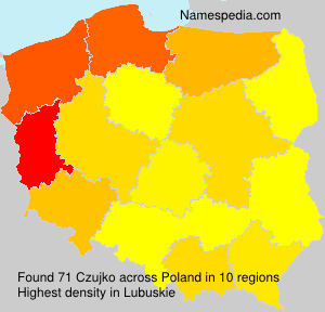 Surname Czujko in Poland Surname Czujko in Poland