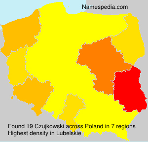 Surname Czujkowski in Poland Surname Czujkowski in Poland