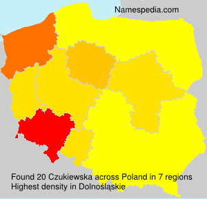 Surname Czukiewska in Poland Surname Czukiewska in Poland
