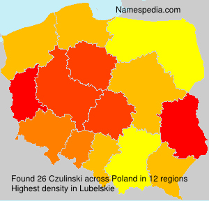 Surname Czulinski in Poland Surname Czulinski in Poland