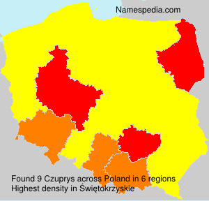 Surname Czuprys in Poland Surname Czuprys in Poland