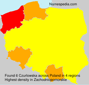 Surname Czurlowska in Poland Surname Czurlowska in Poland