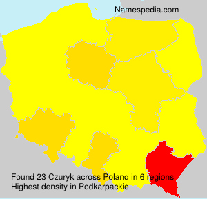 Surname Czuryk in Poland Surname Czuryk in Poland