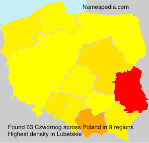 Surname Czwornog in Poland Surname Czwornog in Poland