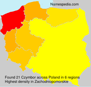 Surname Czymbor in Poland Surname Czymbor in Poland