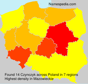 Surname Czynczyk in Poland Surname Czynczyk in Poland