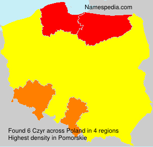 Surname Czyr in Poland Surname Czyr in Poland