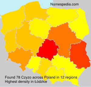 Surname Czyzo in Poland Surname Czyzo in Poland