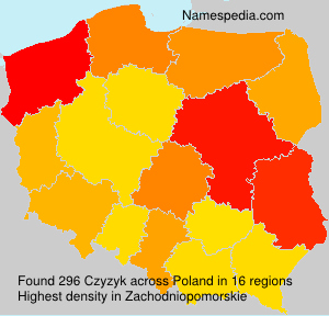 Surname Czyzyk in Poland Surname Czyzyk in Poland
